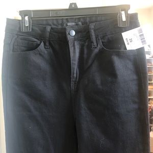Black Skinny Jeans with 3 cutouts on front - NWT